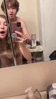 66566e341fc22 Her ass fucked in front of the mirror