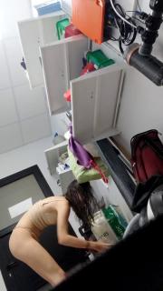 6679fe2f73f6a Spying on hot naked teen in big bathroom