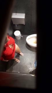 667c7bef2b61c Peeping on naked ass of a coworker on the toilet